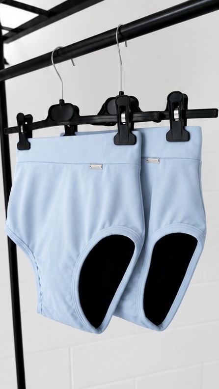 Culotte menstruelle – XS & S - Taille: XS = 32 - 34 | Couleur: Bleu ciel 